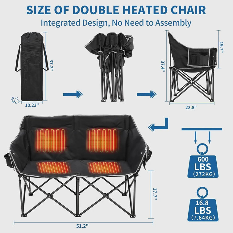 Double moon camping online chair